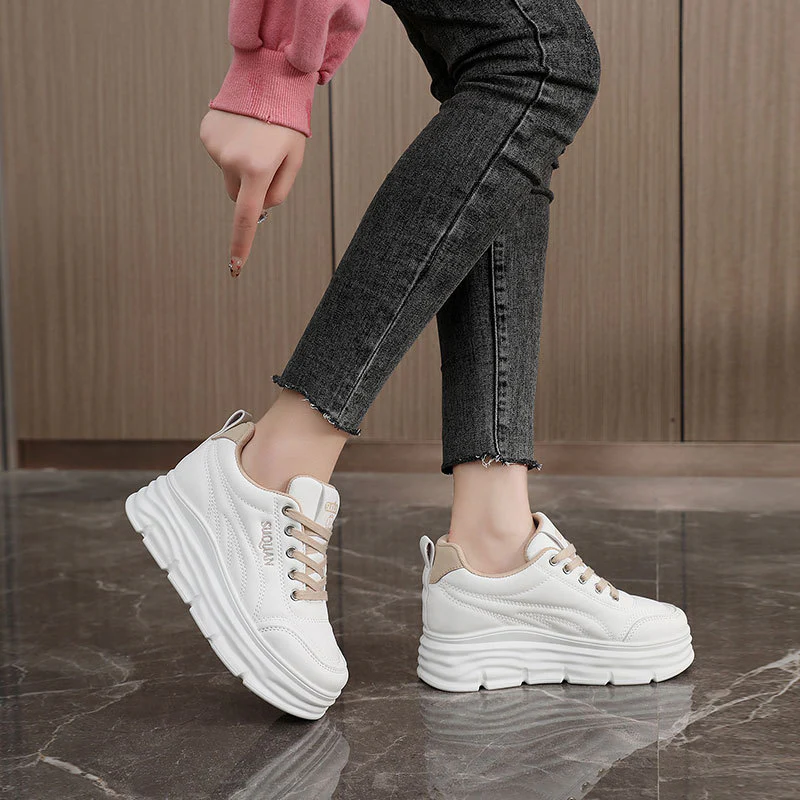 Damen Plattform Sneakers mit schockabsorbierender Sohle und atmungsaktiver Innenausstattung Heidi Mode - Image 3