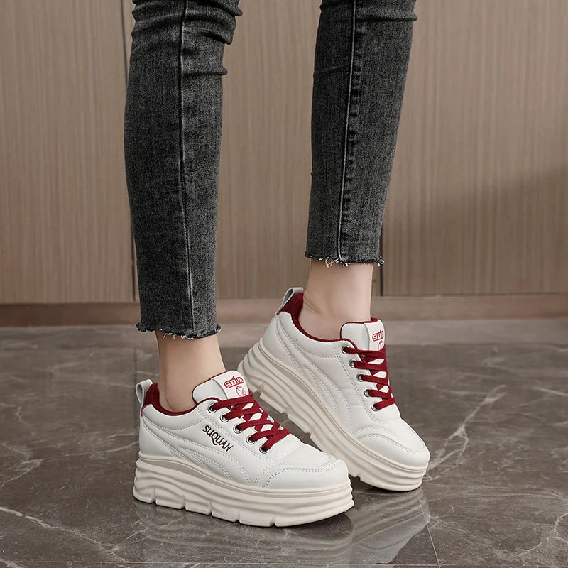 Damen Plattform Sneakers mit schockabsorbierender Sohle und atmungsaktiver Innenausstattung Heidi Mode - Image 4