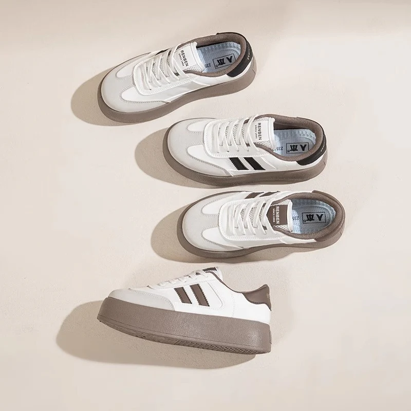Damen Plattform Sneakers mit sportlichem Design und gepolsterter Innensohle Heidi Mode - Image 4