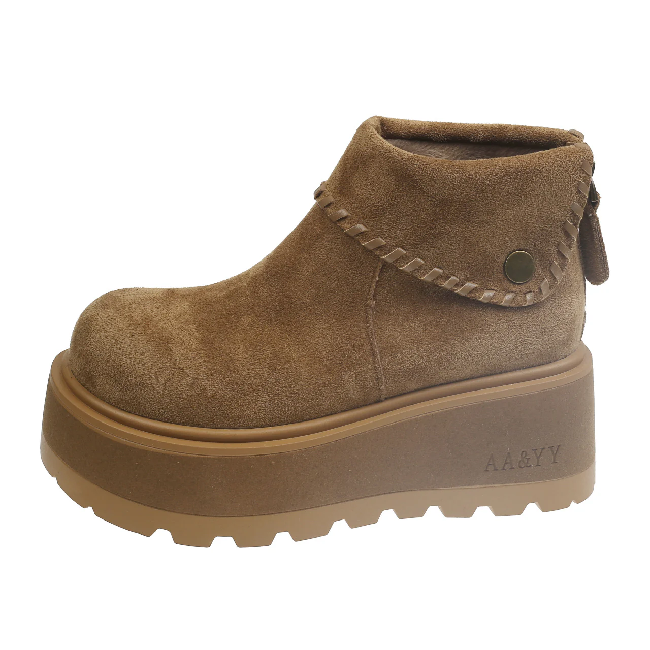 Damen Plattformstiefeletten mit hochgezogenem Schaft von Heidi Mode - Image 7
