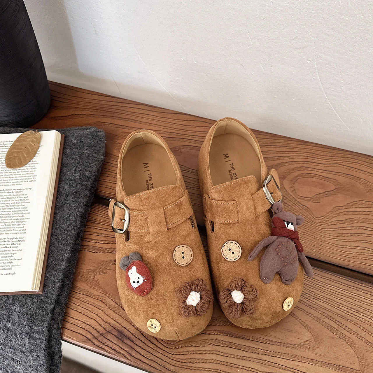 Damen Plüschige Clogs mit verspieltem Tierdesign Heidi Mode - Image 4