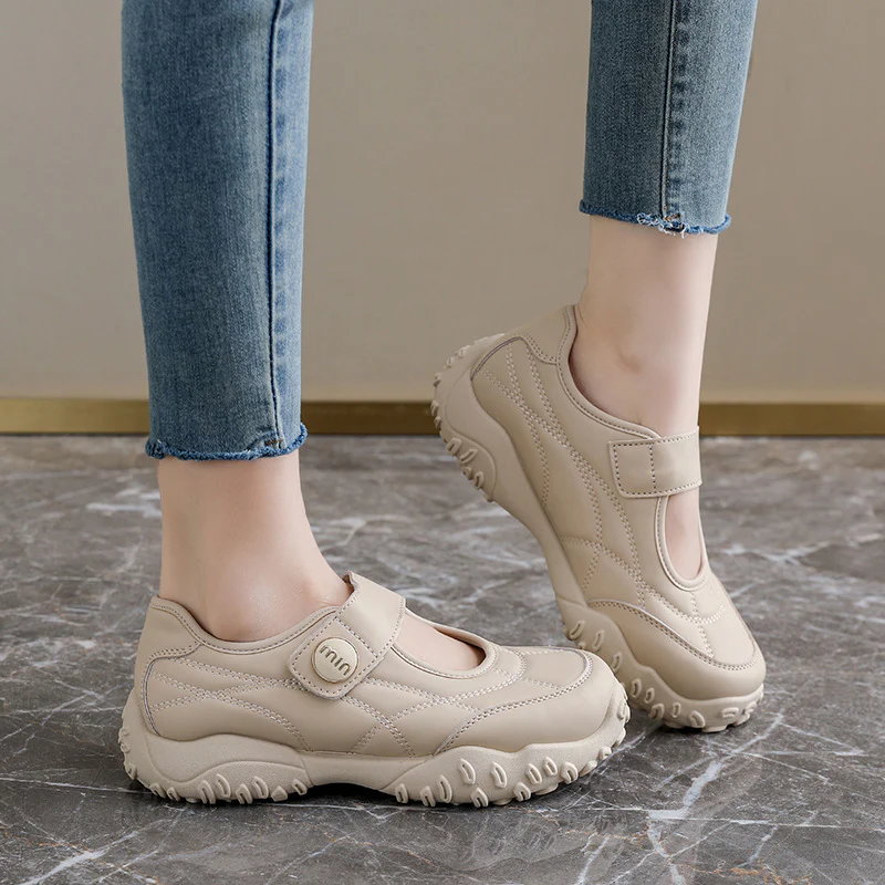 Damen praktische und modische Freizeit-Schuhe mit verstellbarem Klettverschluss Heidi Mode - Image 4