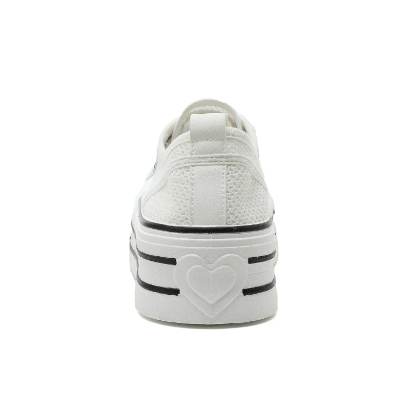 Damen Premium Plateau Sneakers mit atmungsaktivem Obermaterial Heidi Mode - Image 4