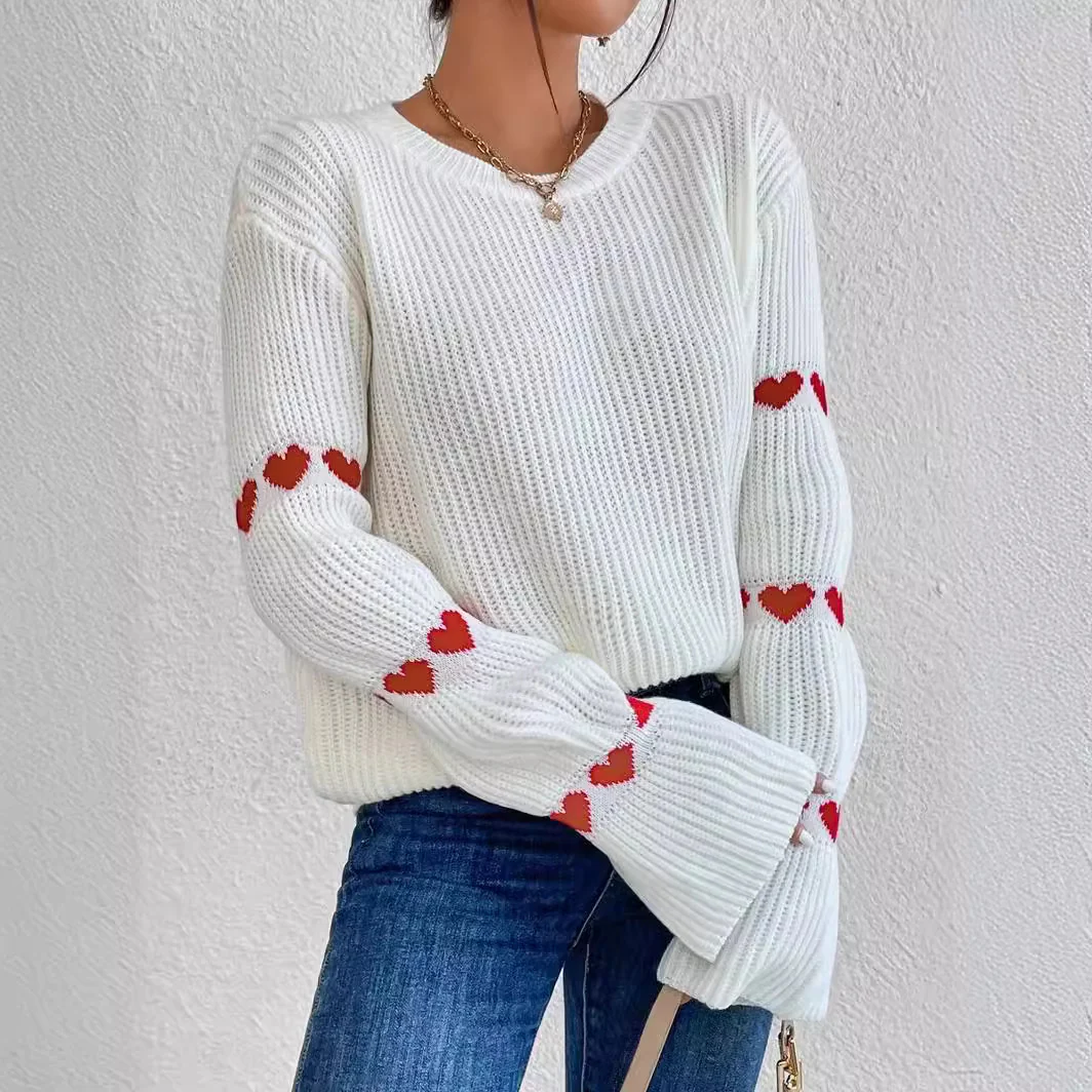 Damen Pullover mit romantischem Herzdesign Heidi-Mode - Image 3