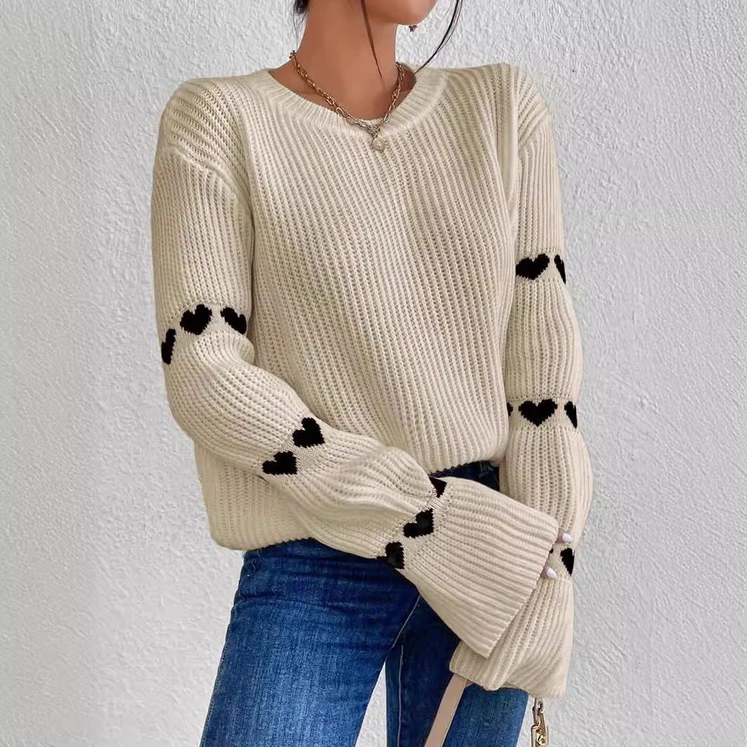 Damen Pullover mit romantischem Herzdesign Heidi-Mode - Image 4