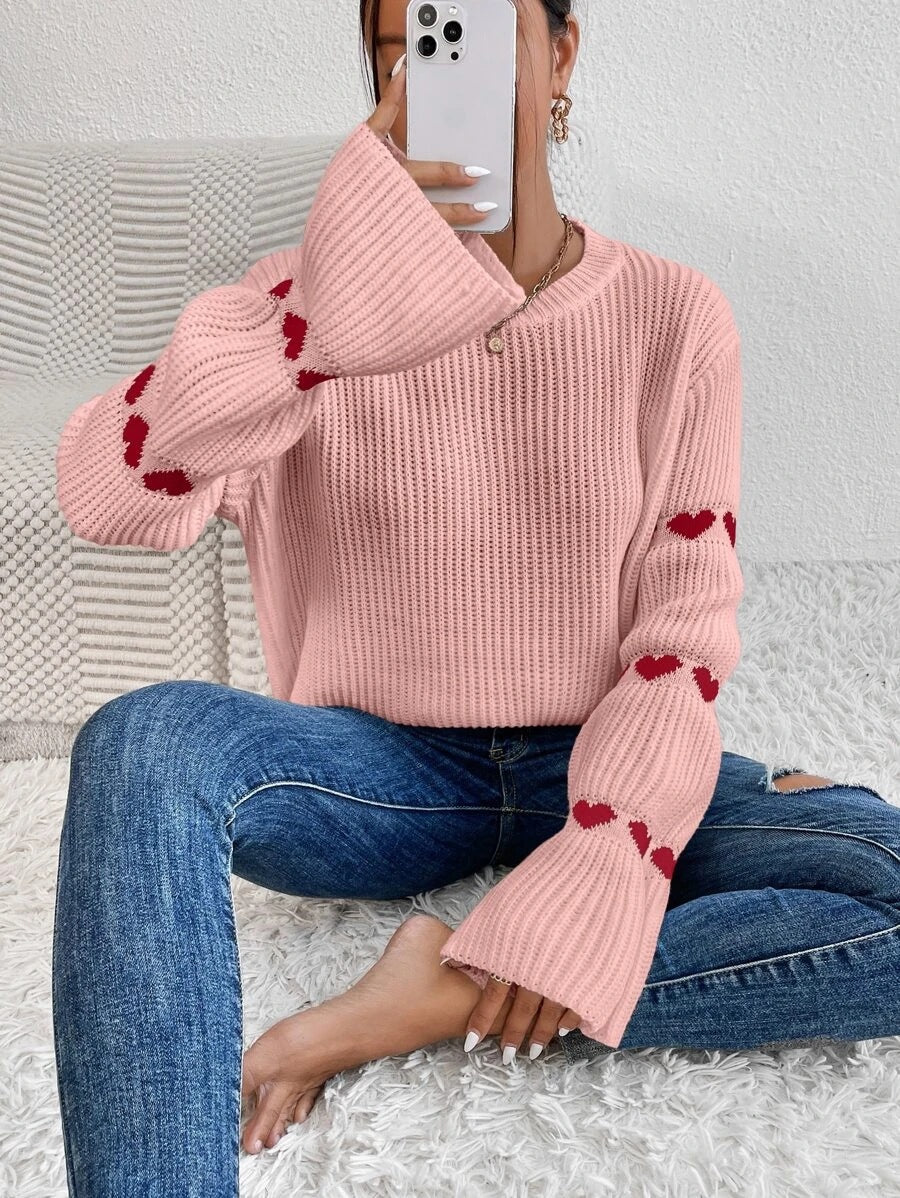 Damen Pullover mit romantischem Herzdesign Heidi-Mode - Image 6