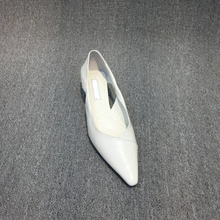 Damen Raffinierte Spitze Ballerinas mit Geschmeidiger Lederoberfläche Heidi-Mode - Image 4
