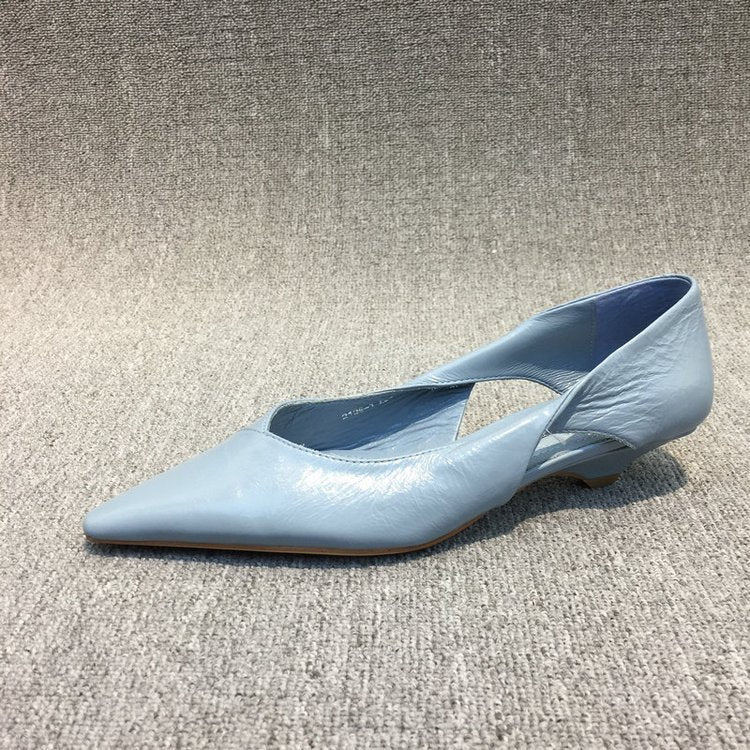 Damen Raffinierte Spitze Ballerinas mit Geschmeidiger Lederoberfläche Heidi-Mode - Image 8