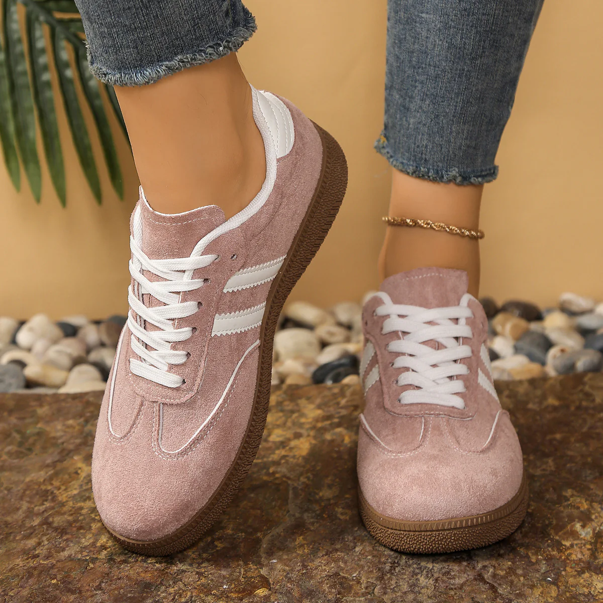 Damen Retro-Laufschuhe mit bequemer Sohle und hochwertigem Obermaterial Heidi Mode - Image 4