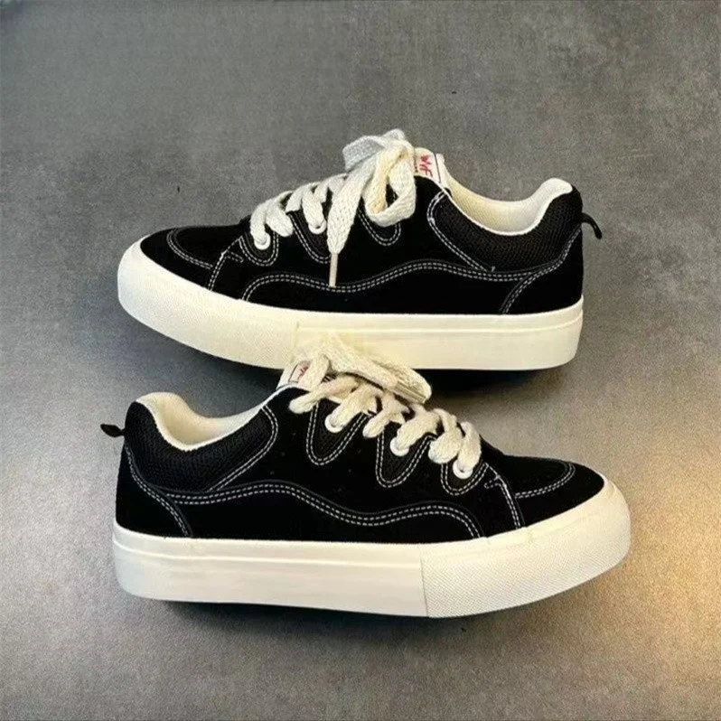 Damen Retro-Lifestyle-Sneaker mit atmungsaktivem Obermaterial und dämpfender Sohle Heidi Mode - Image 4