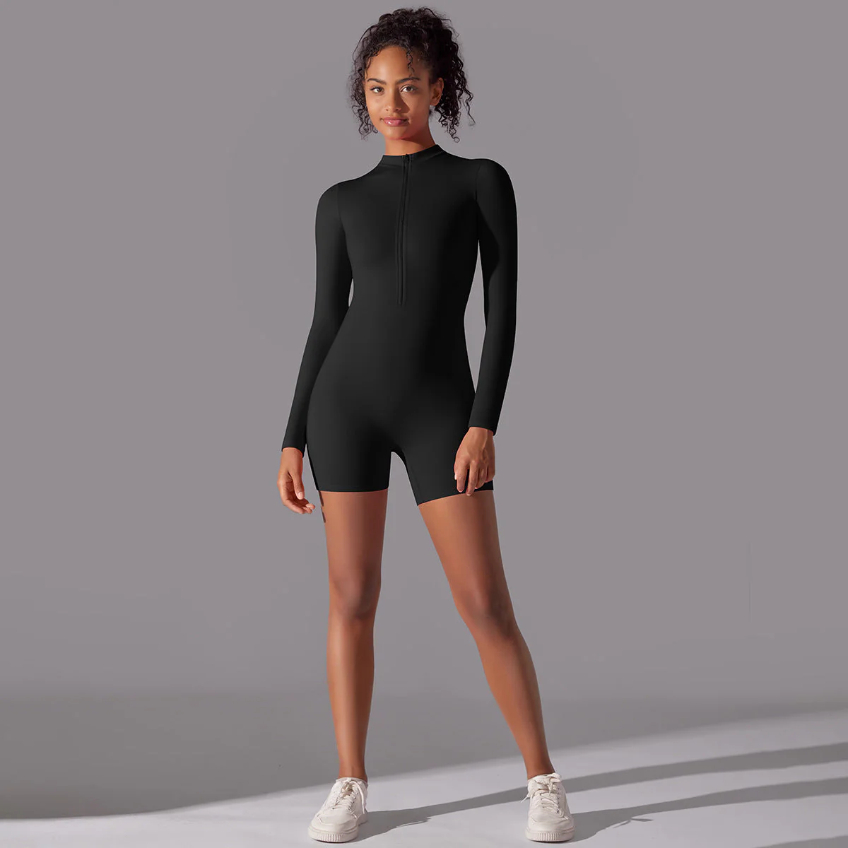Damen Ripp-Strandanzug mit Rundhalsausschnitt und Reißverschluss Heidi-Mode - Image 10