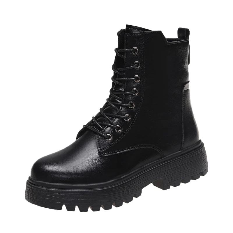 Damen robuste Schnürstiefel mit hoher Sohle und praktischem Design Heidi Mode - Image 6
