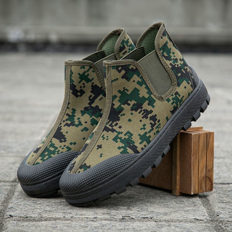 Damen robuste und bequeme Stiefeletten mit Camouflage-Muster Heidi Mode - Image 6