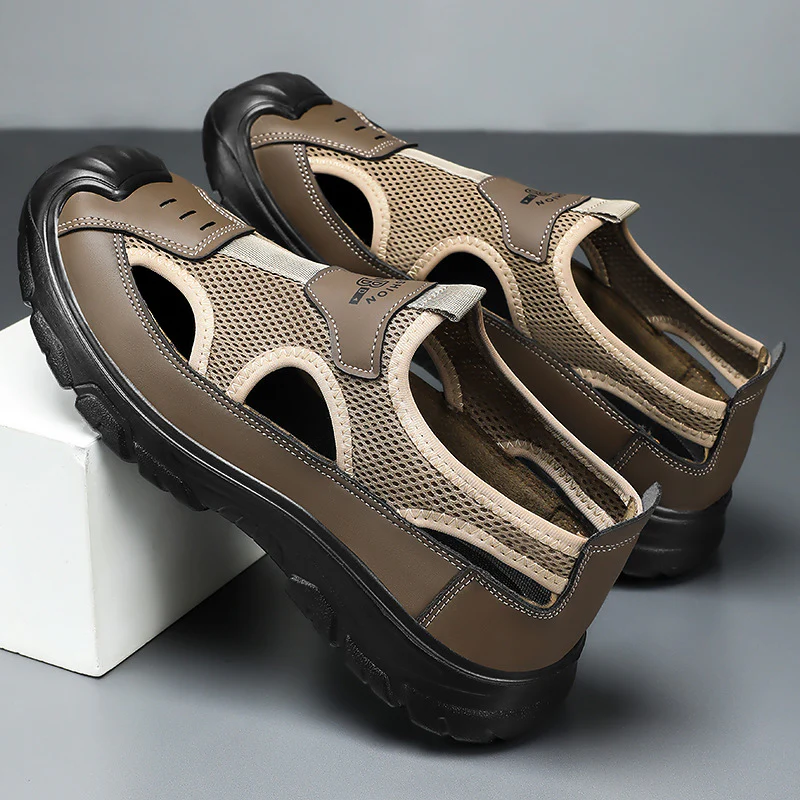 Damen Sandalen mit atmungsaktivem Netz und rutschfester Sohle Heidi Mode