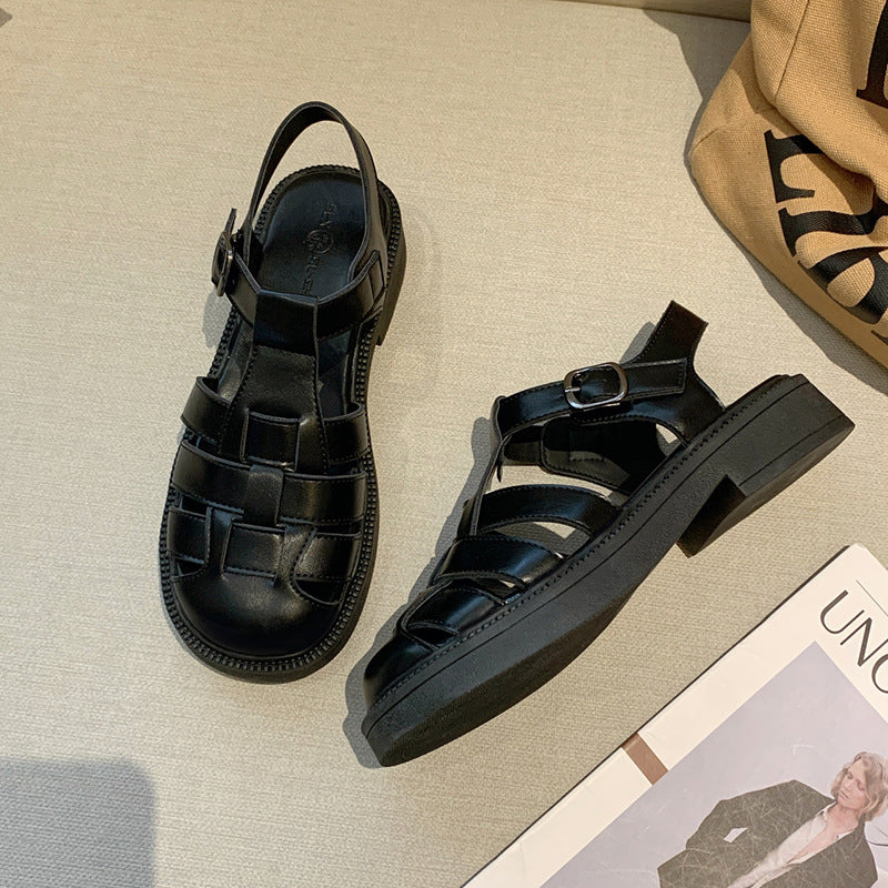 Damen Sandalen mit modernem Leisten und geschlossenen Riemen Heidi Mode - Image 7