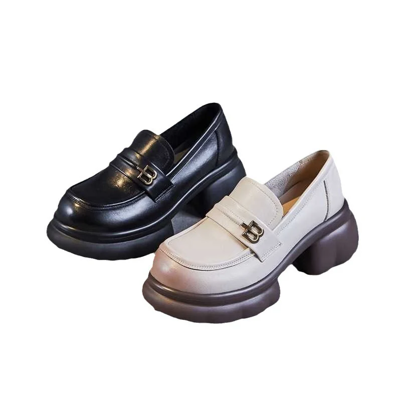 Damen schicke Loafer mit modischem Plateau und eleganter Schnalle Heidi Mode - Image 5