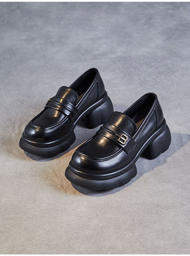 Damen schicke Loafer mit modischem Plateau und eleganter Schnalle Heidi Mode - Image 6