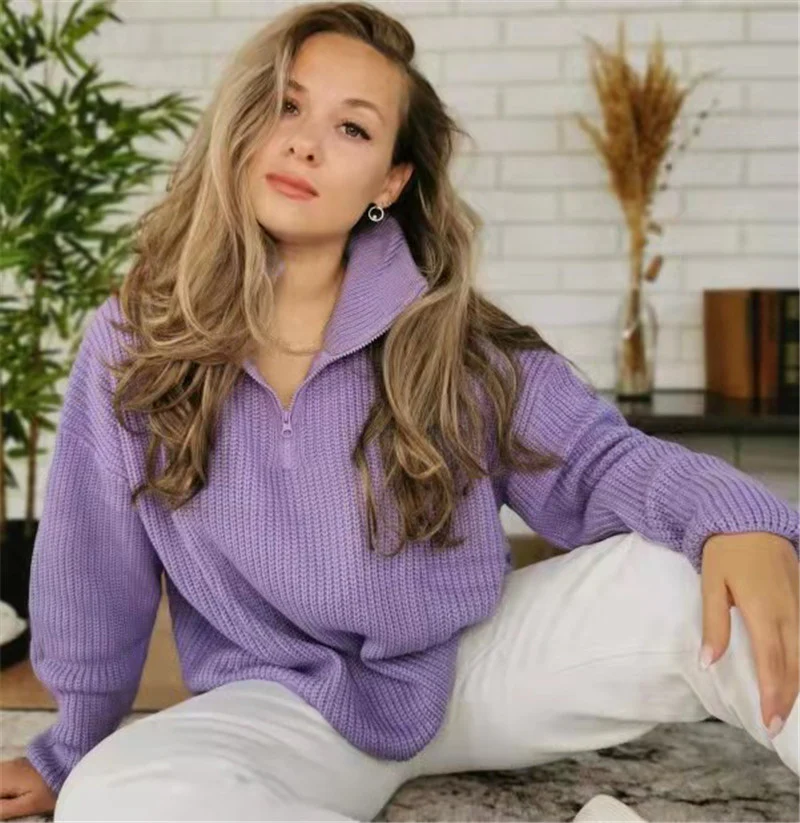 Damen schicker Pullover im lässigen Strickstil Heidi-Mode - Image 4