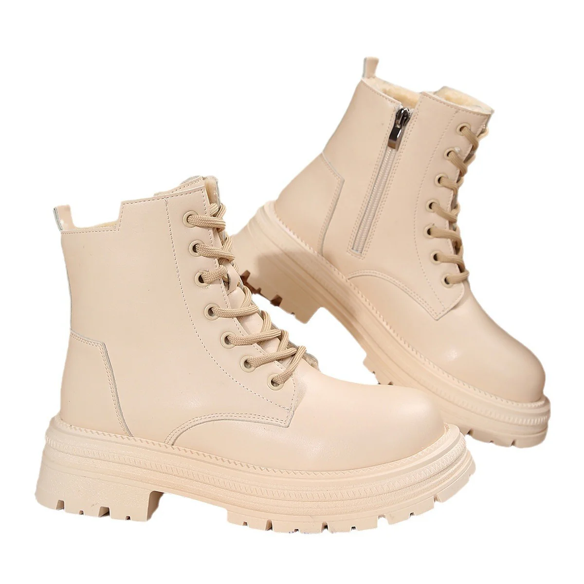 Damen Schnürboots mit robustem Profil und modischem Reißverschluss Heidi Mode - Image 5