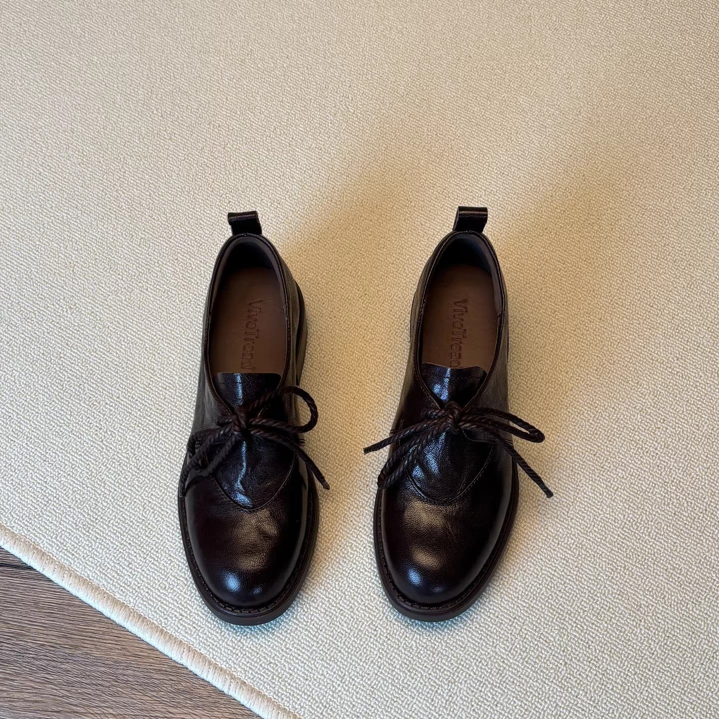 Damen Schnürschuhe aus hochwertigem Leder mit modischem Detail und Komfortsohle Heidi Mode - Image 2