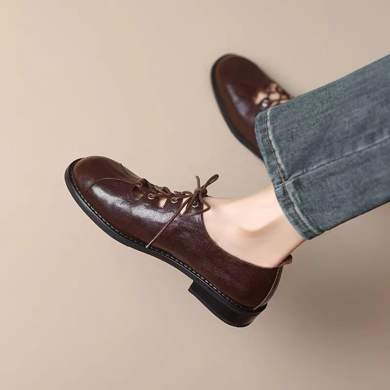 Damen Schnürschuhe mit durchbrochenem Design und weichem Obermaterial Heidi Mode - Image 3