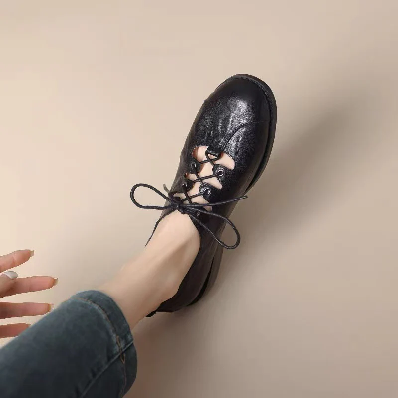 Damen Schnürschuhe mit durchbrochenem Design und weichem Obermaterial Heidi Mode - Image 4