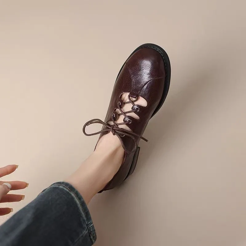 Damen Schnürschuhe mit durchbrochenem Design und weichem Obermaterial Heidi Mode - Image 6