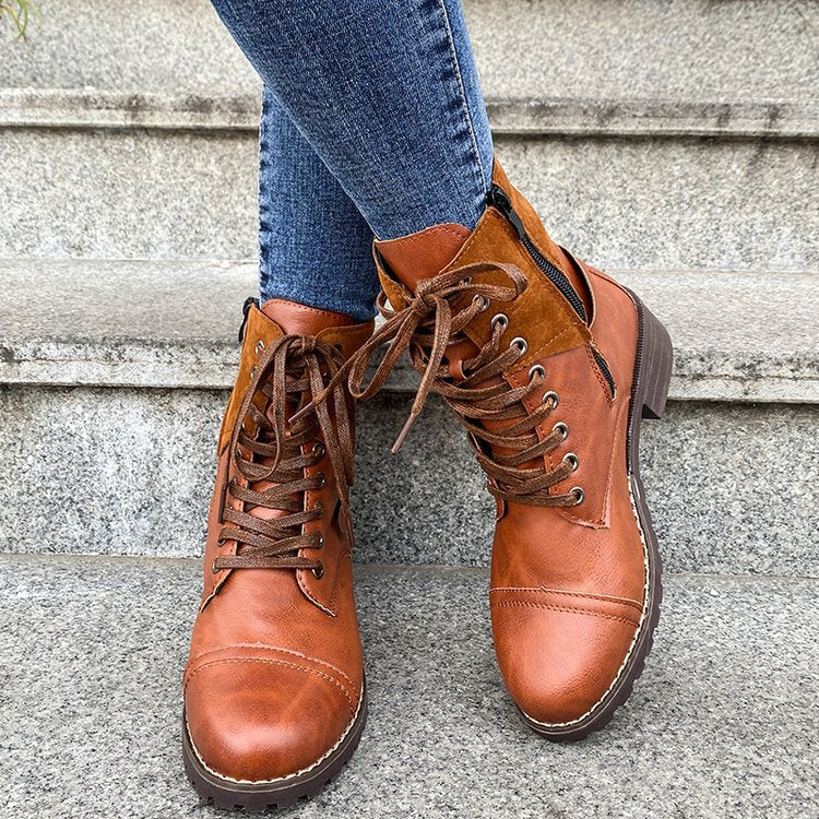 Damen Schnürstiefel mit modischen Akzenten und stabiler Profilsohle Heidi Mode - Image 2
