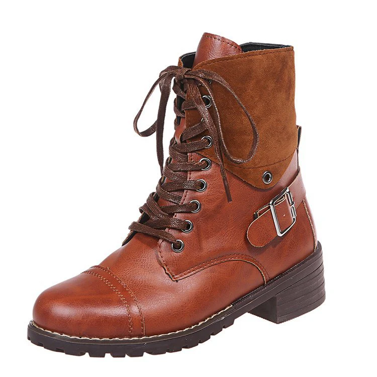 Damen Schnürstiefel mit modischen Akzenten und stabiler Profilsohle Heidi Mode - Image 9