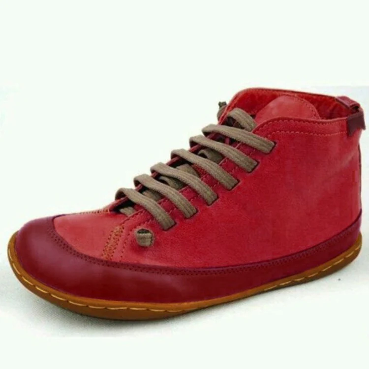 Damen Schnürstiefel mit modischer Textil-Oberfläche und rutschfester Sohle Heidi Mode - Image 4
