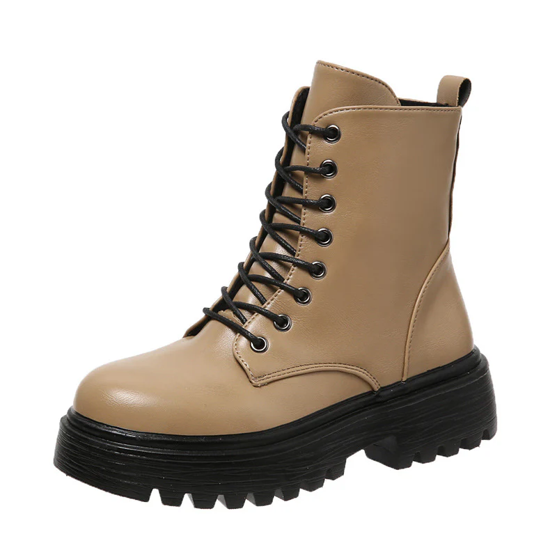 Damen Schnürstiefel mit robustem Profil und modischer Schnürung Heidi Mode - Image 5