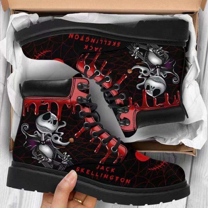 Damen Schnürstiefeletten mit kreativem Totenkopf-Design und robustem Profilsohle Heidi Mode - Image 4