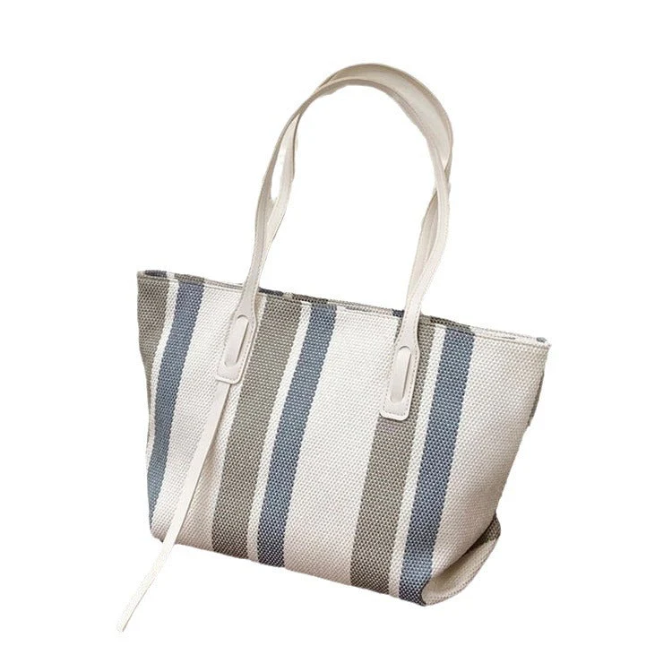 Damen Shopper-Tasche mit Modernen Streifen und Vielseitigem Innenraum Heidi-Mode - Image 5