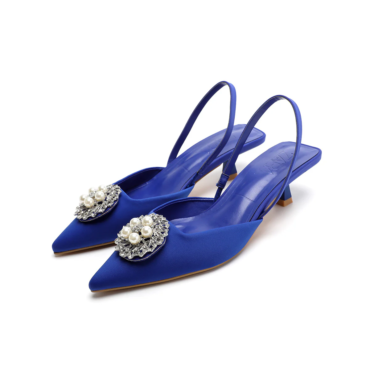 Damen Sling-Pumps mit elegantem Perlenschmuck und bequemer Laufsohle Heidi Mode - Image 7
