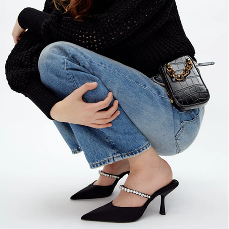 Damen Sling-Pumps mit funkelndem Riemen und elegantem Design Heidi Mode - Image 2