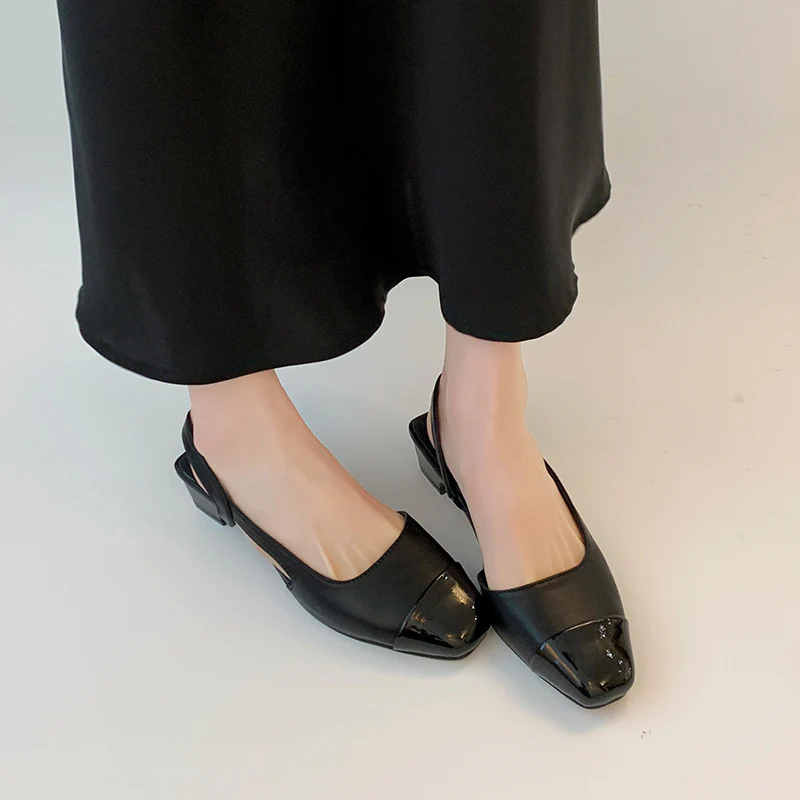 Damen Sling-Pumps mit glänzender Oberfläche und eleganter Fußbettgestaltung Heidi Mode - Image 2