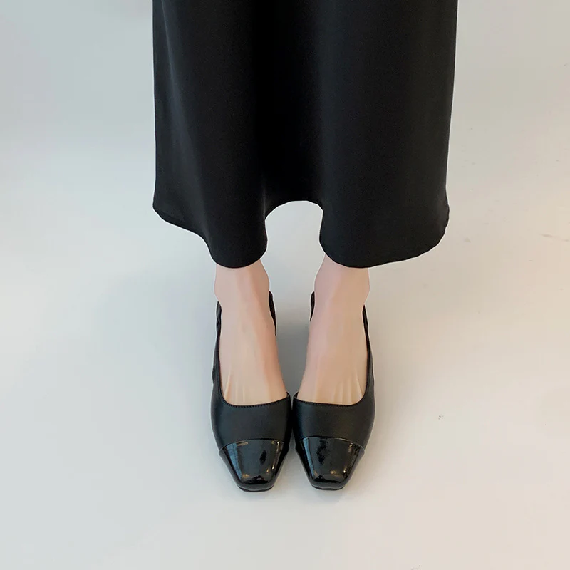 Damen Sling-Pumps mit glänzender Oberfläche und eleganter Fußbettgestaltung Heidi Mode - Image 4