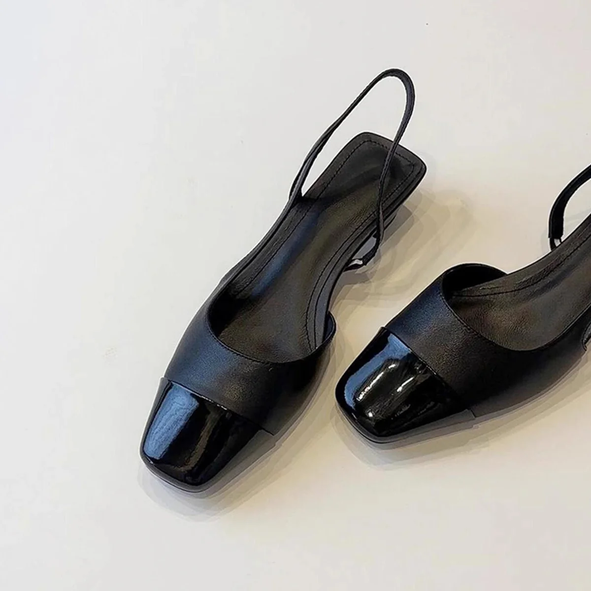 Damen Sling-Pumps mit glänzender Oberfläche und eleganter Fußbettgestaltung Heidi Mode - Image 7