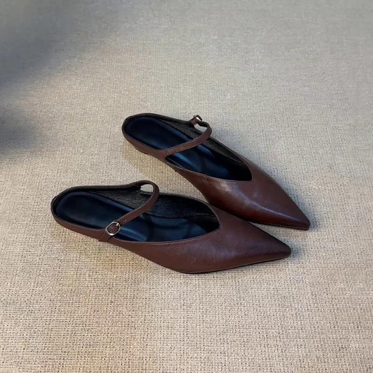 Damen Slingback Ballerinas mit eleganter Spitze und verstellbarem Riemen Heidi Mode - Image 4