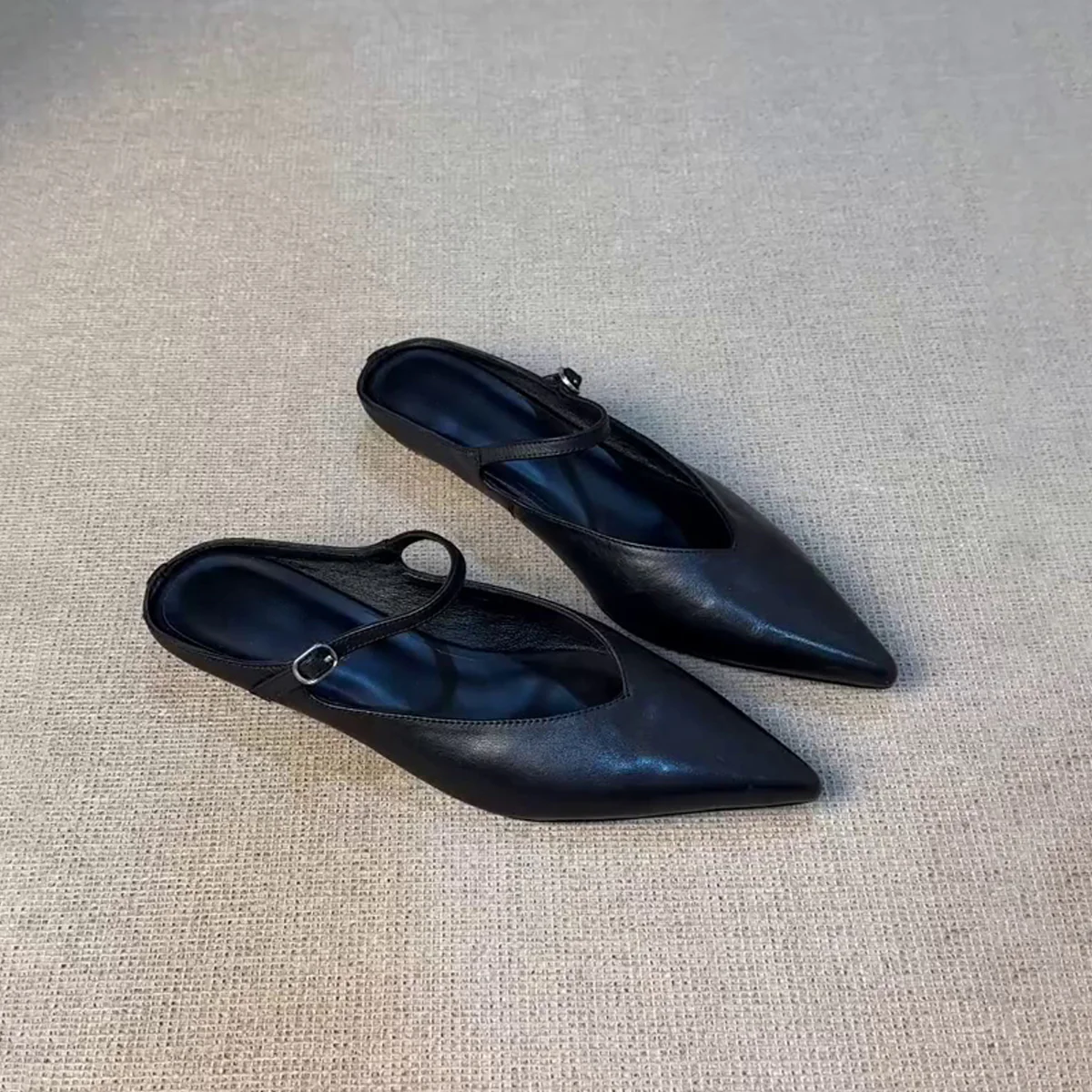 Damen Slingback Ballerinas mit eleganter Spitze und verstellbarem Riemen Heidi Mode - Image 6
