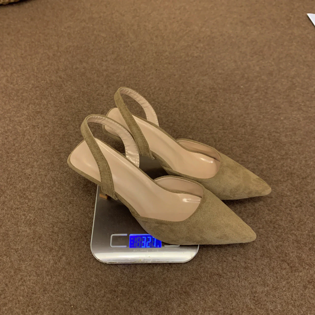 Damen Slingback-Pumps Aus Weichem Wildleder mit Elegantem Spitzendesign und Rutschfester Sohle Heidi-Mode - Image 4