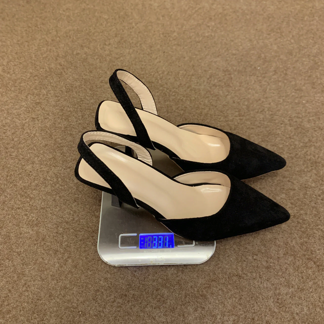 Damen Slingback-Pumps Aus Weichem Wildleder mit Elegantem Spitzendesign und Rutschfester Sohle Heidi-Mode - Image 7