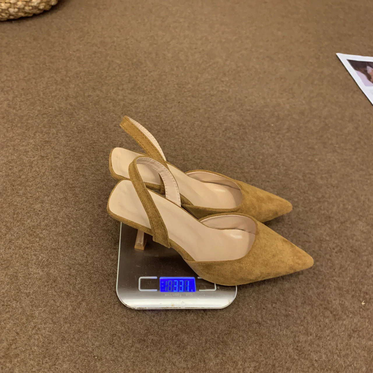 Damen Slingback-Pumps Aus Weichem Wildleder mit Elegantem Spitzendesign und Rutschfester Sohle Heidi-Mode - Image 8