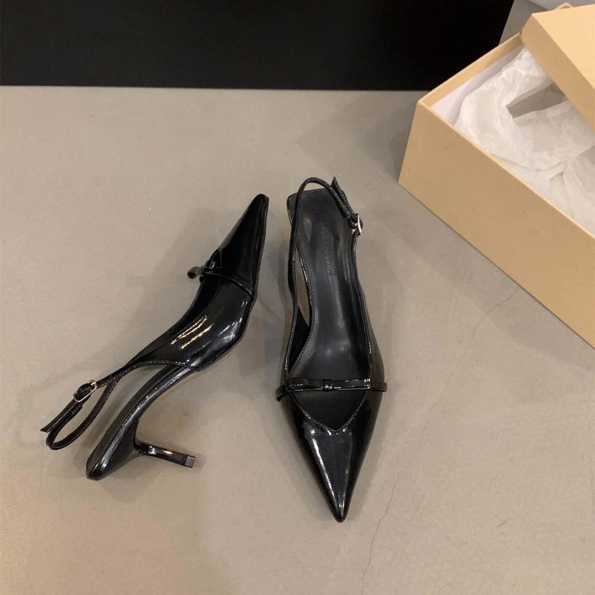 Damen Slingback Pumps mit Elegantem Schnitt und Feinem Riemchen Heidi-Mode - Image 4