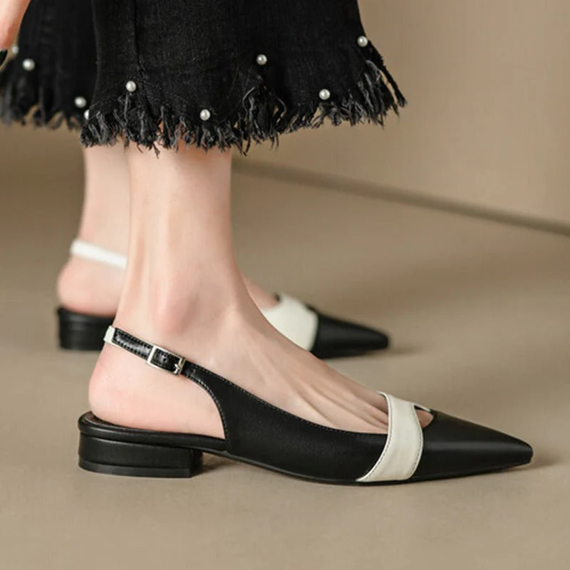 Damen Slingback Pumps mit Modernem Cut-Out-Design und Elegantem Spitzen Fußbett Heidi-Mode - Image 4