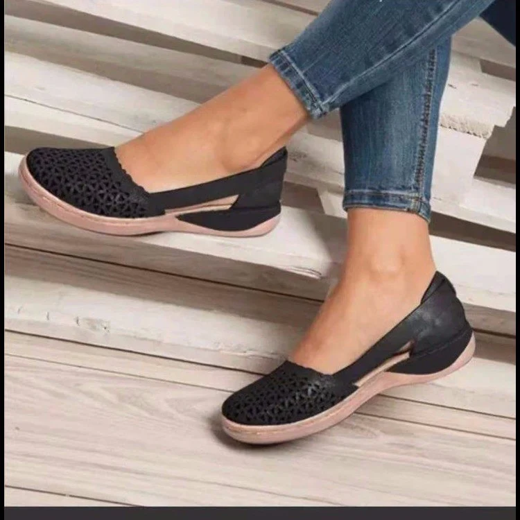 Damen Slip-On Clogs mit atmungsaktiver Lochmuster-Oberfläche Heidi Mode - Image 4