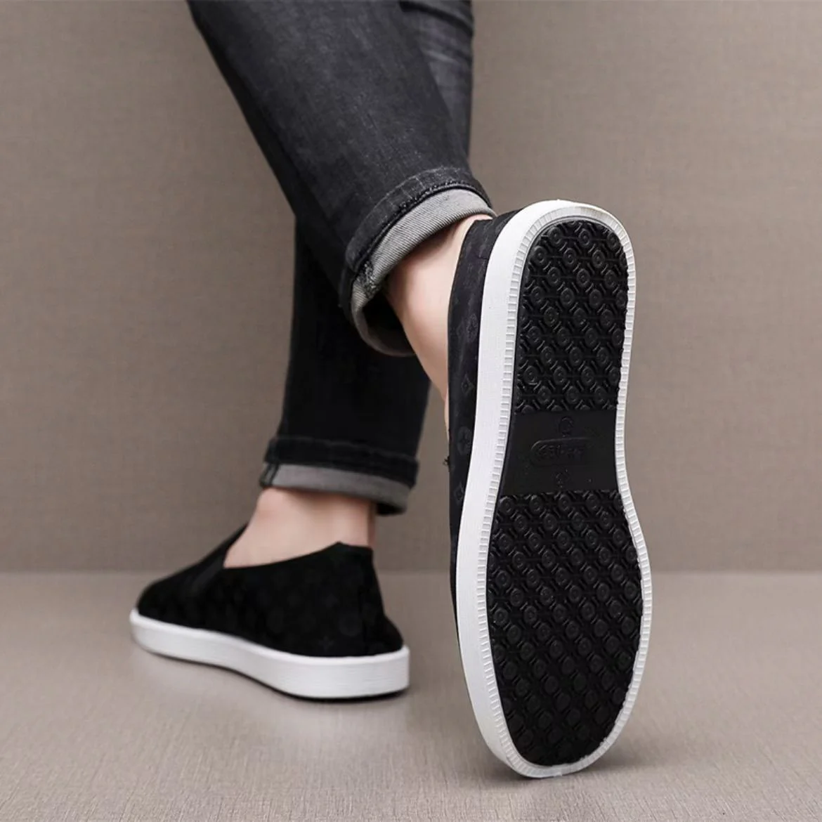 Damen Slip-On Freizeit-Schuhe mit elastischen Einsätzen Heidi Mode - Image 3