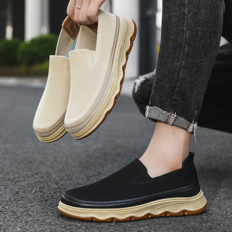 Damen Slip-On Freizeitschuhe mit atmungsaktivem Obermaterial und rutschfester Sohle Heidi Mode - Image 4
