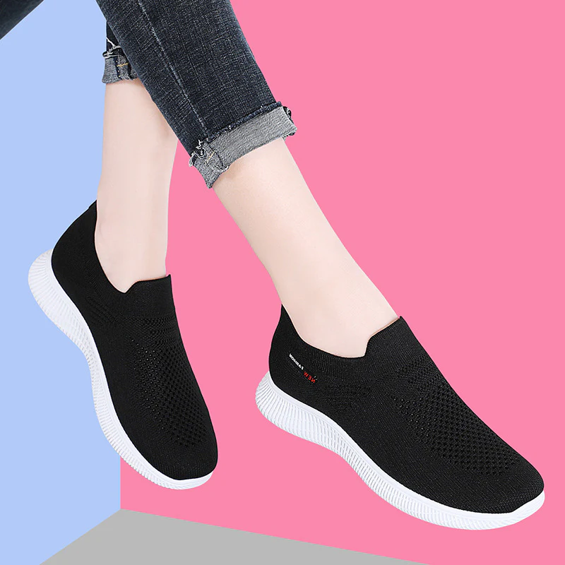Damen Slip-On Freizeitschuhe mit atmungsaktivem Obermaterial und rutschfester Sohle Heidi Mode - Image 3