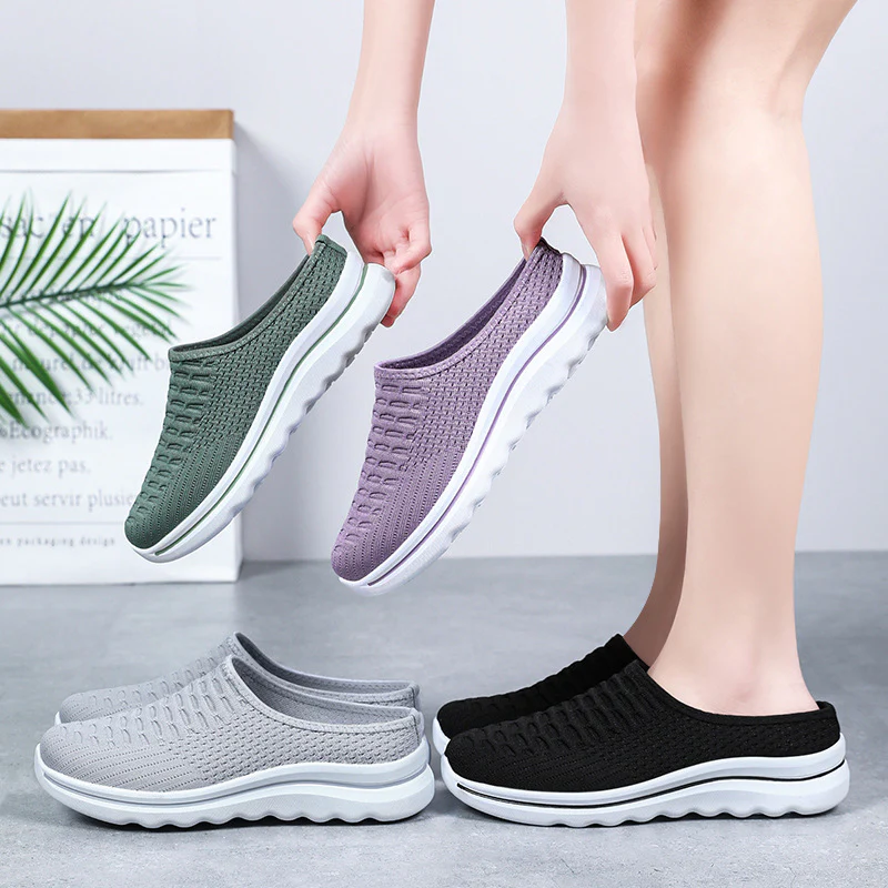 Damen slip-on Freizeitschuhe mit atmungsaktivem Strick-Obermaterial Heidi Mode - Image 3